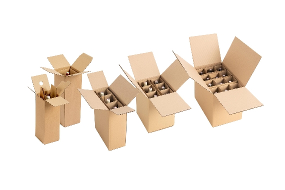 Boite d'expédition pour bouteilles