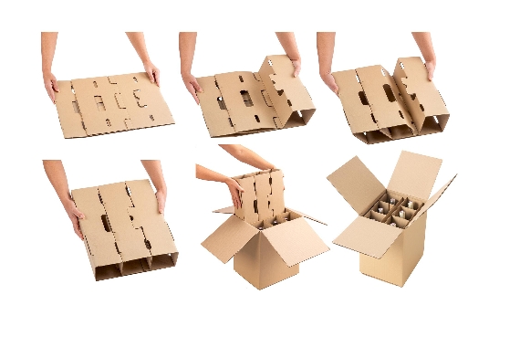 Boite d'expédition pour bouteilles