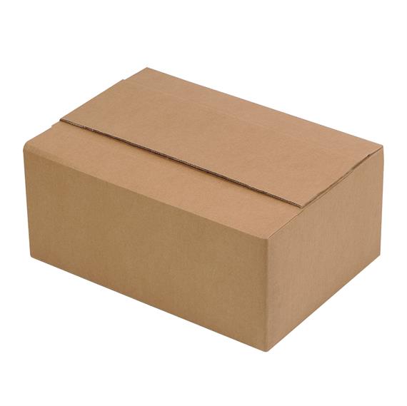 Boite en carton à rabats à hauteur variable double cannelure