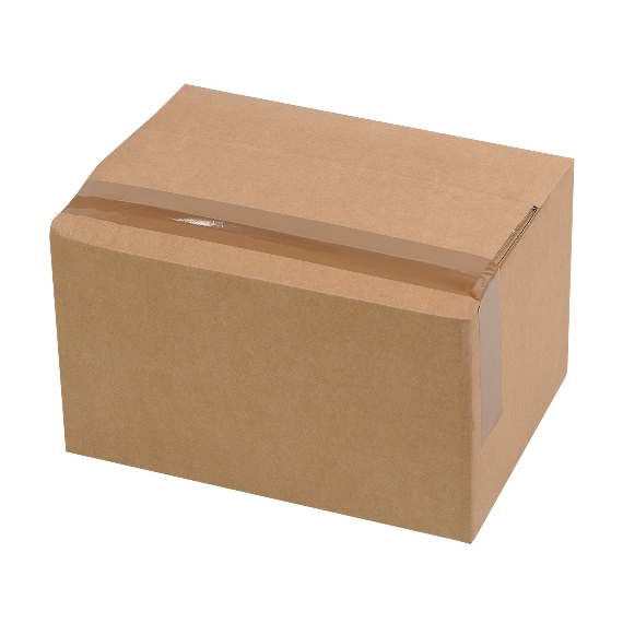 Boite en carton à rabats à hauteur variable double cannelure