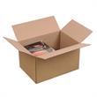 Boite en carton à rabats à hauteur variable double cannelure