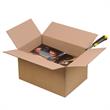 Boite en carton à rabats à hauteur variable double cannelure