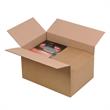 Boite en carton à rabats à hauteur variable double cannelure