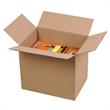 Boite en carton à rabats à hauteur variable simple cannelure