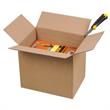 Boite en carton à rabats à hauteur variable simple cannelure