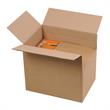 Boite en carton à rabats à hauteur variable simple cannelure