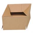 Boite en carton à rabats avec fond automatique pour montage instantané simple cannelure