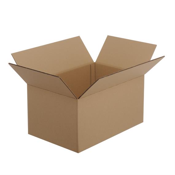 Boite en carton à rabats double cannelure