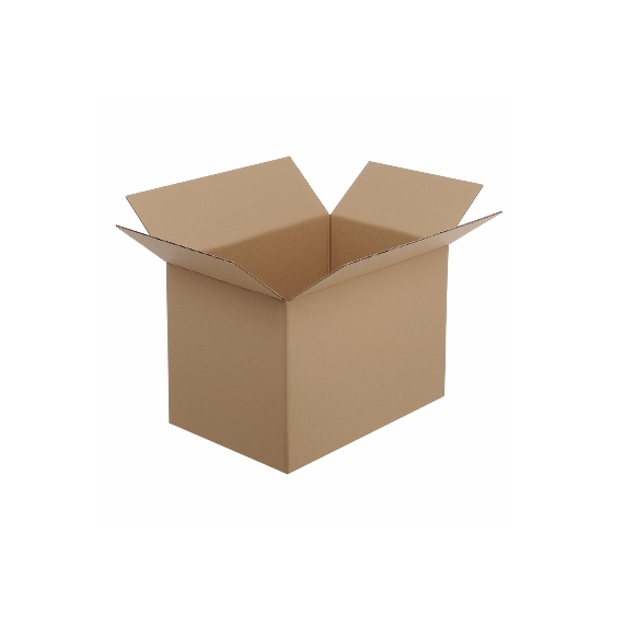 Boite en carton à rabats simple cannelure