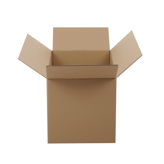 Boite en carton à rabats simple cannelure