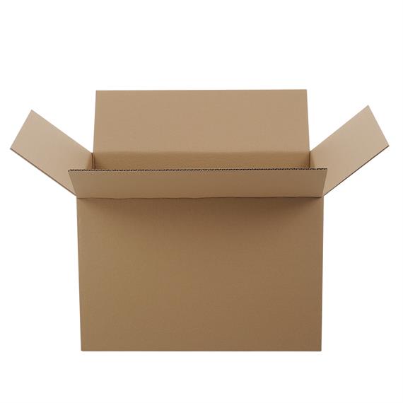 Boite en carton à rabats simple cannelure