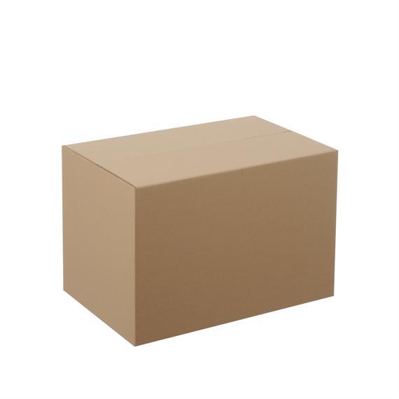 Boite en carton à rabats simple cannelure