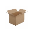 Boite en carton à rabats simple cannelure