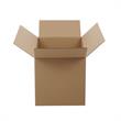 Boite en carton à rabats simple cannelure