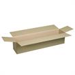 Boite en carton format long à grande ouverture simple cannelure