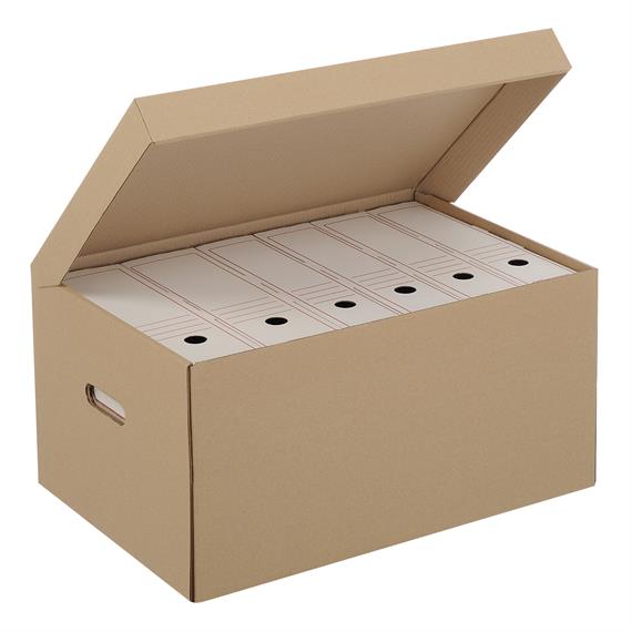 Conteneur pour boites à archives avec couvercle