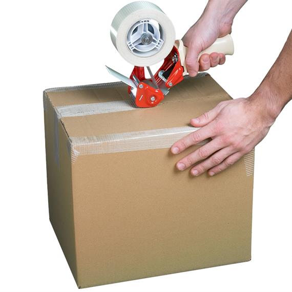 Dévidoir pour rouleau d'adhésif armé