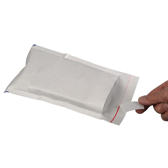 Enveloppe d'expédition matelassée à bulles en papier avec rabat adhésif