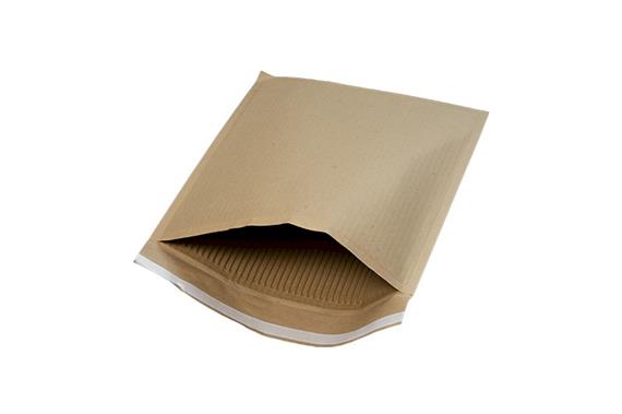 Enveloppe d'expédition matelassée en papier avec rabat adhésif