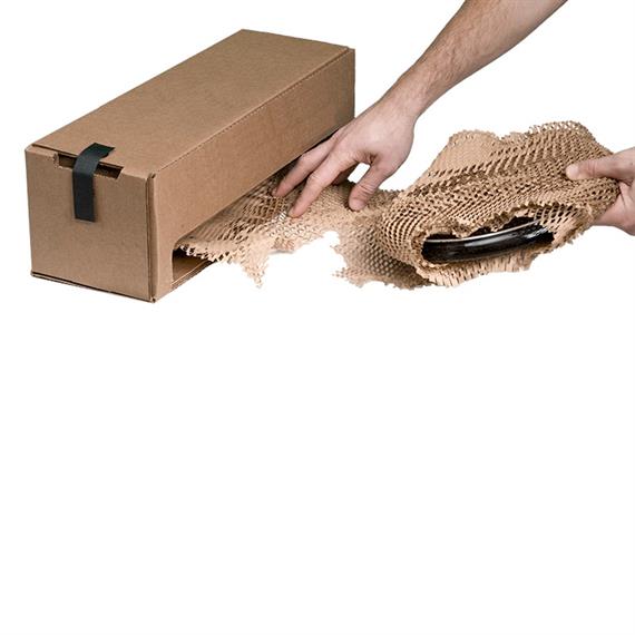 Papier alvéolé en boîte distributrice