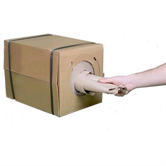 Papier froissé en boîte distributrice