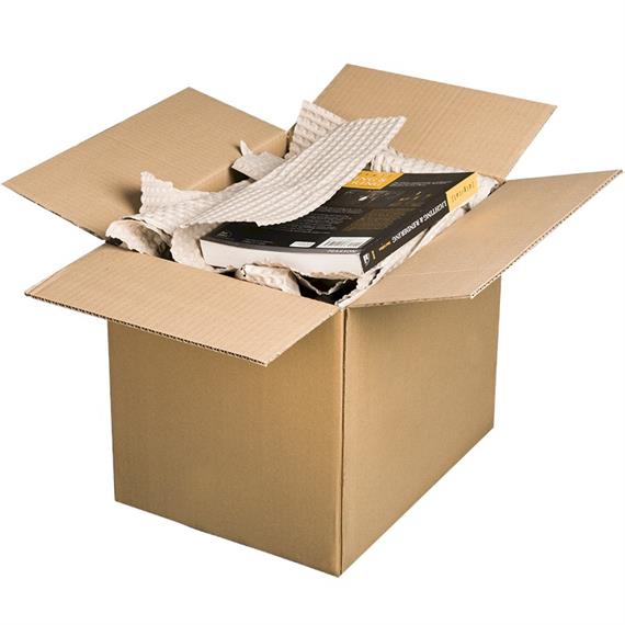 Papier gaufré en boîte distributrice