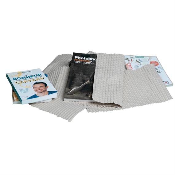 Papier gaufré en boîte distributrice