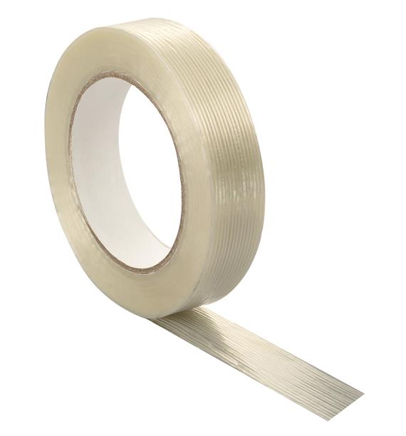 Rouleau d'adhésif armé fil à fil