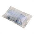 Sachet plastique transparent à fermeture zip avec bandes blanches de marquage